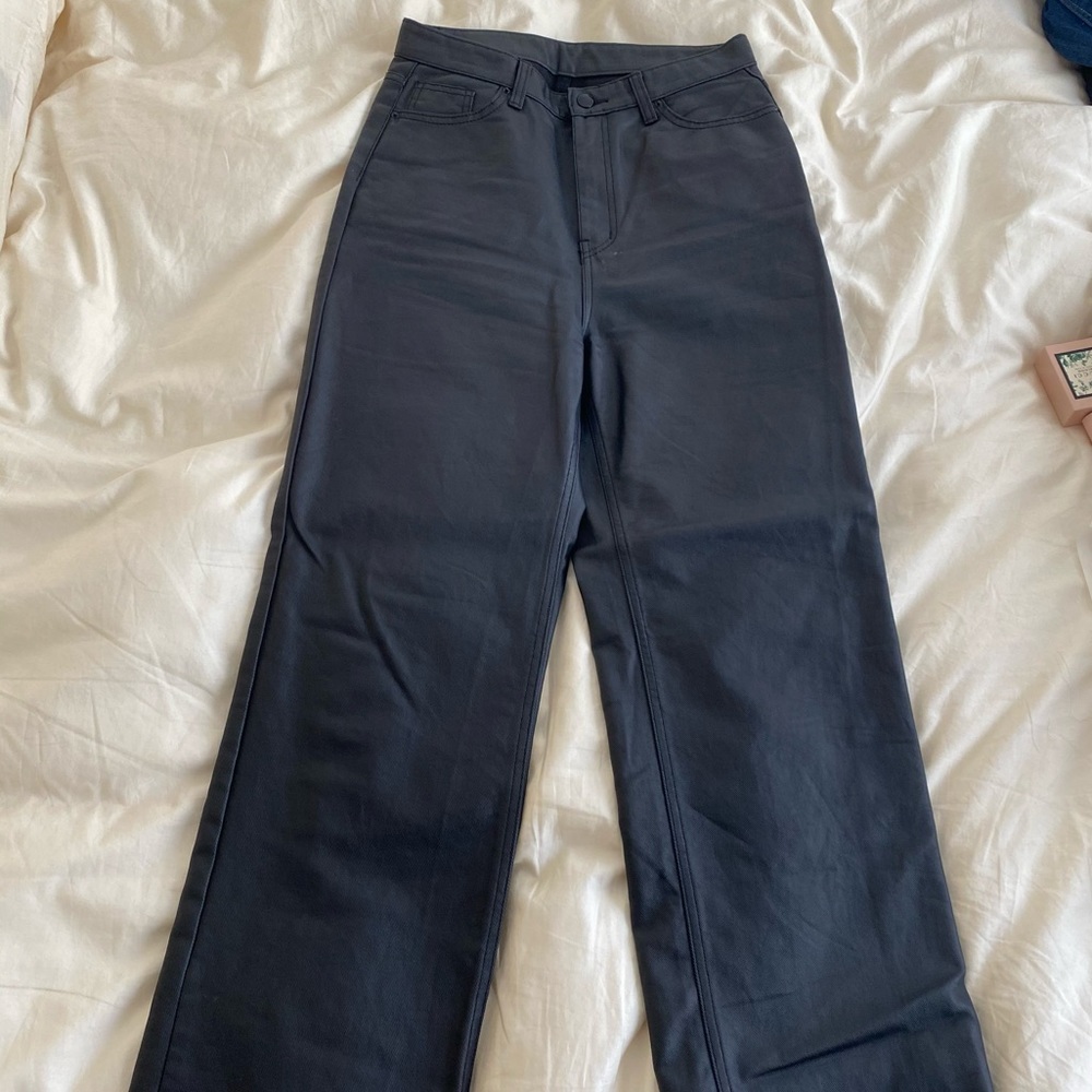 Storets wide leg PU pants